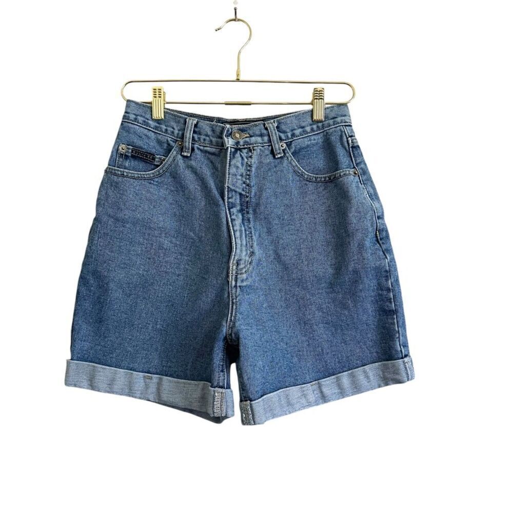 Vintage Route 66 Mom Jean Shorts Women's 9/10‎ Blue Denim Casual 90s